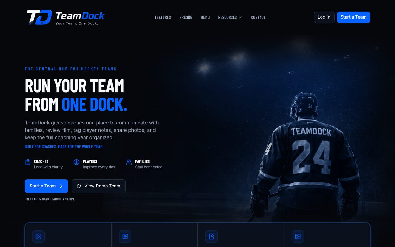 TeamDock website